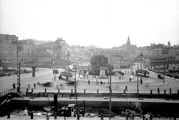 Slussen a korabeli átépítés előtt, 1922 - forrás: Wikipedia