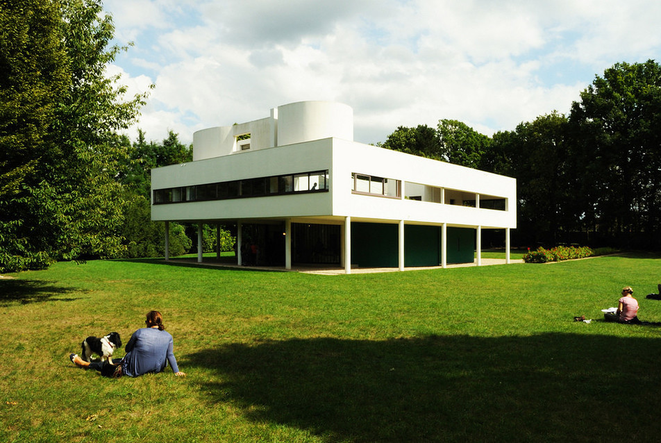 A Villa Savoye a Párizs melletti Poissyban - forrás: archdaily.com