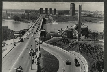 Új-Belgrád látképe az első építkezések idején a Brankova utca felől, Szerbia