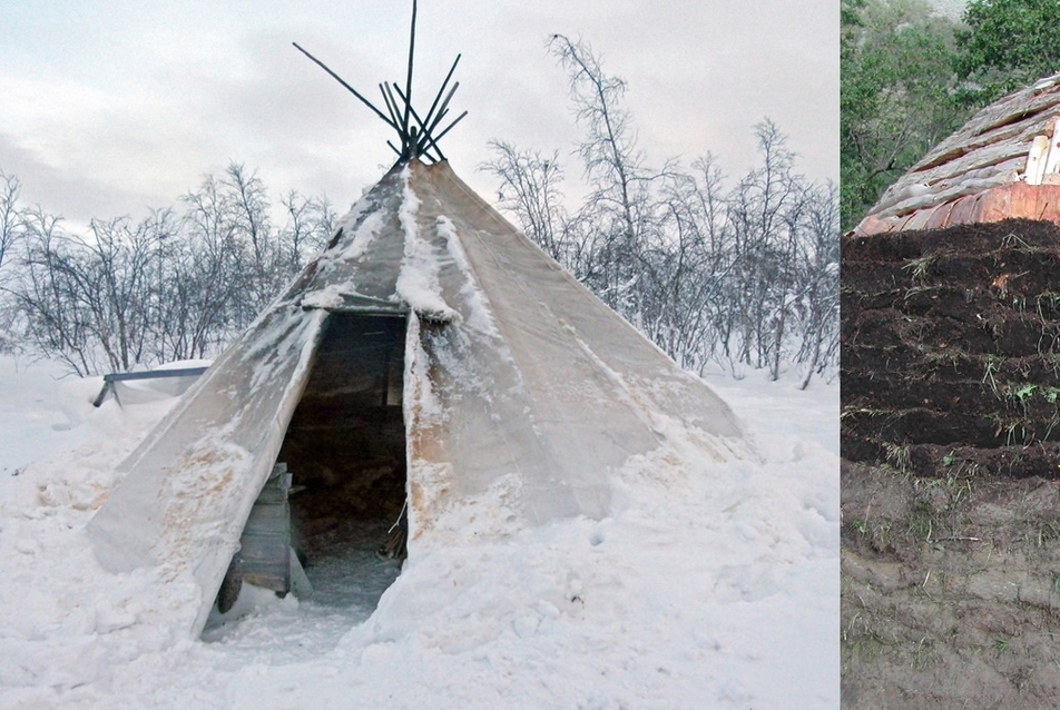 Lávvu és goahti - Grete Howard (2011) és Natural Homes (2015)