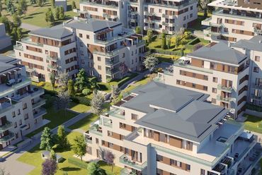 Terrace Residence 2 - fejlesztő: Cordia - építész (2. ütem): Gutowski Építész Kft. - építész (3-4. ütem): 4D Építész Súdió Kft.