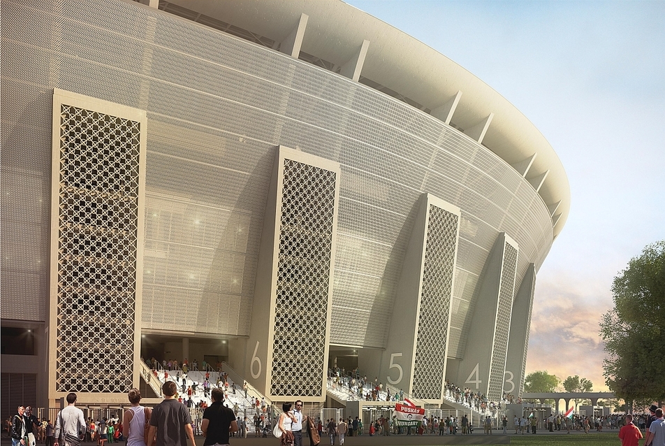 Puskás Ferenc Stadion - építész: Skardelli György (Közti Zrt.)