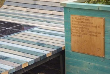 Platio napelemes burkolat a budapesti Deák téren, Hello Wood Pop Up Park