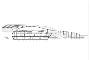 Nápoly-Afragola állomás - építész: Zaha Hadid