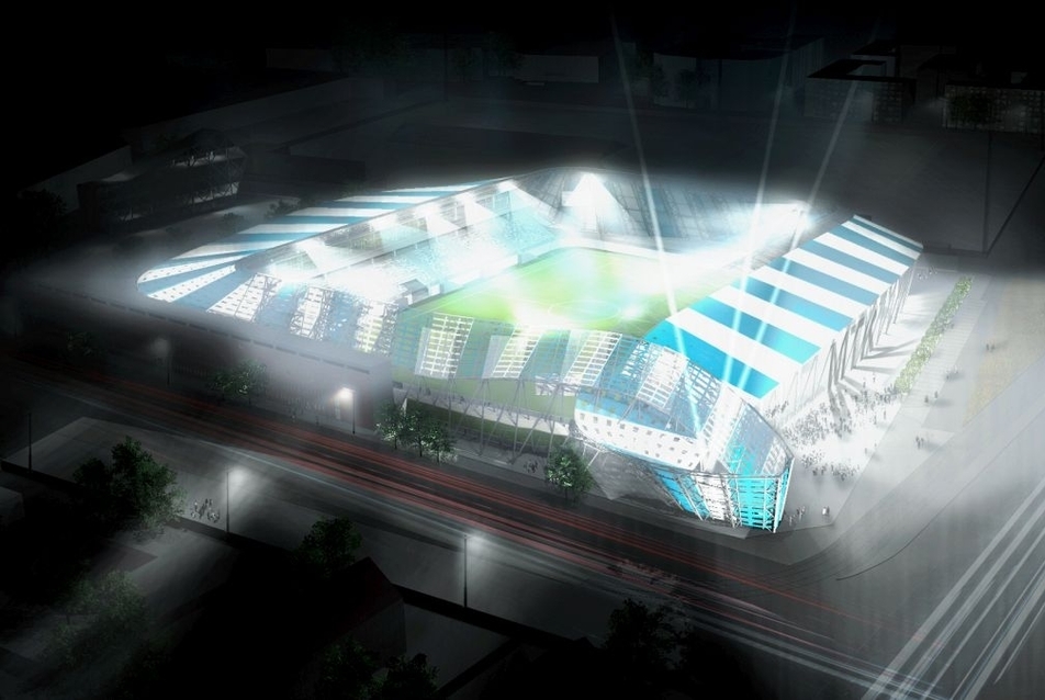 MTK Stadion tervpályázat - építészek: Kiss Gyula, Járomi Irén