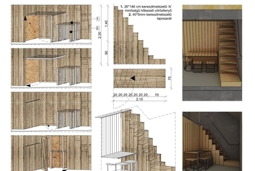 Kunyhó bútorok - építész: Zsiros Renáta