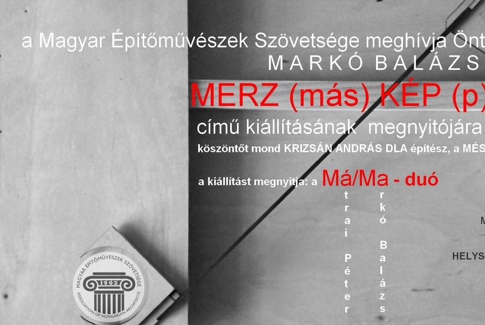 Markó Balázs: „MERZ(más) KÉP(p)”