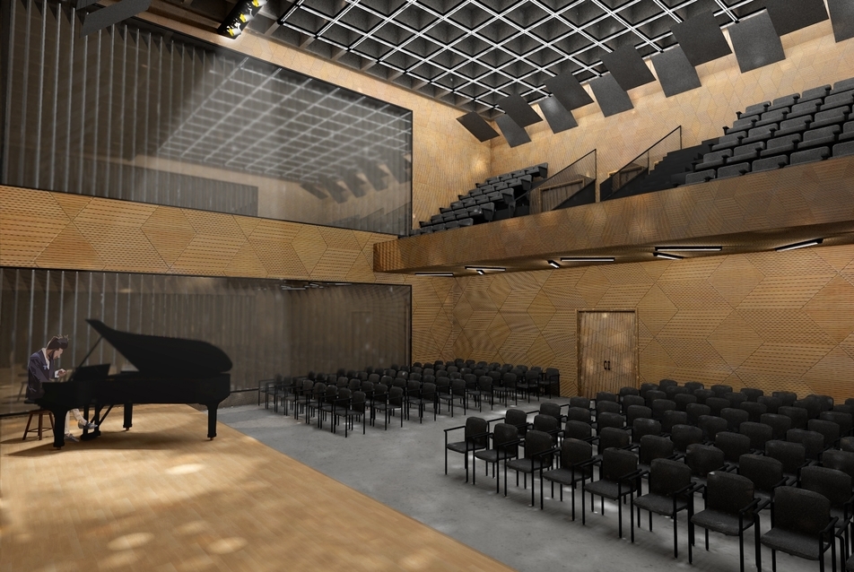 koncertterem, színpad - építész: Orbán Ákos