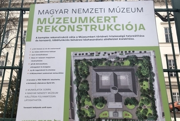 A rekonstruált Múzeumkert a nemzeti ünnep hetében - fotó: Bardóczi Sándor