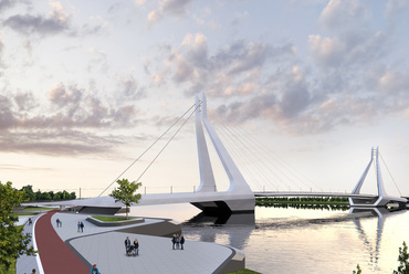 A Ben van Berkel által tervezett híd. 
