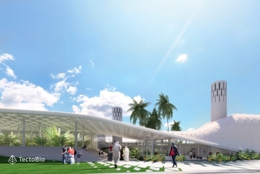 Sharjah Kutatási, technológiai és innovációs park  – Víz oktatási központ terve, Tectobio,  Tervező: Németh Roland, Látványtervek: Berki Bálint 2018.