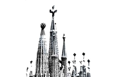 A Sagrada Familia makettje. 
