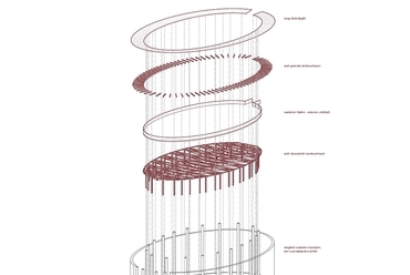koncepció, tartószerkezet, Ferences Rehabilitációs Központ - építész: Telek Zsófia