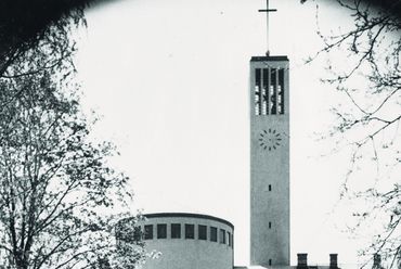Szent Imre-templom, Körmendy Nándor, 1943, Győr (Fortepan / id. Konok Tamás)