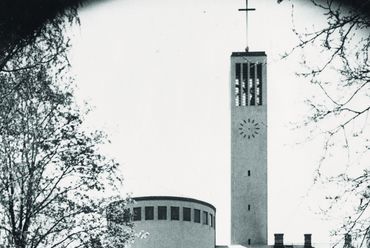 Szent Imre-templom, Körmendy Nándor, 1943, Győr (Fortepan / id. Konok Tamás)
