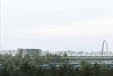 A harmadik helyre sorolt Arquivio Architects tervei a tripoli Tudás- és Innovációs Központhoz. Forrás: Tripoli Special Ecomonic Zone, tsez.gov.lb