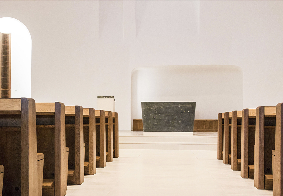 Szent II. János Pál Pápa Templom, Páty - terv: Gutowski Robert, Révai Attila, Kövér István, Boczkó Ákos - fotó forrás: Pro Architectura díj honlap