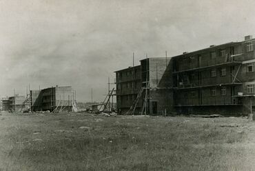 Lakótelep építése, Dessau-Törten, építész: Hannes Meyer, közreműködő: Weiner Tibor, 1929–1930 © MÉM MDK Magyar Építészeti Múzeum