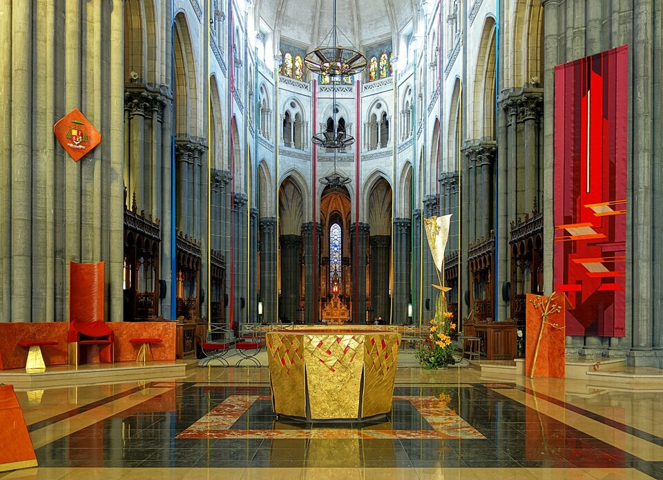 Lille, a Notre-Dame-de-la-Treille-székesegyház szentélye. Fotó: Wikimedia Commons