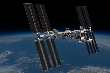 A Nemzetközi Űrállomás látványterve a hozzá csatlakoztatott Axiom-modullal. Kép: Axiom Space