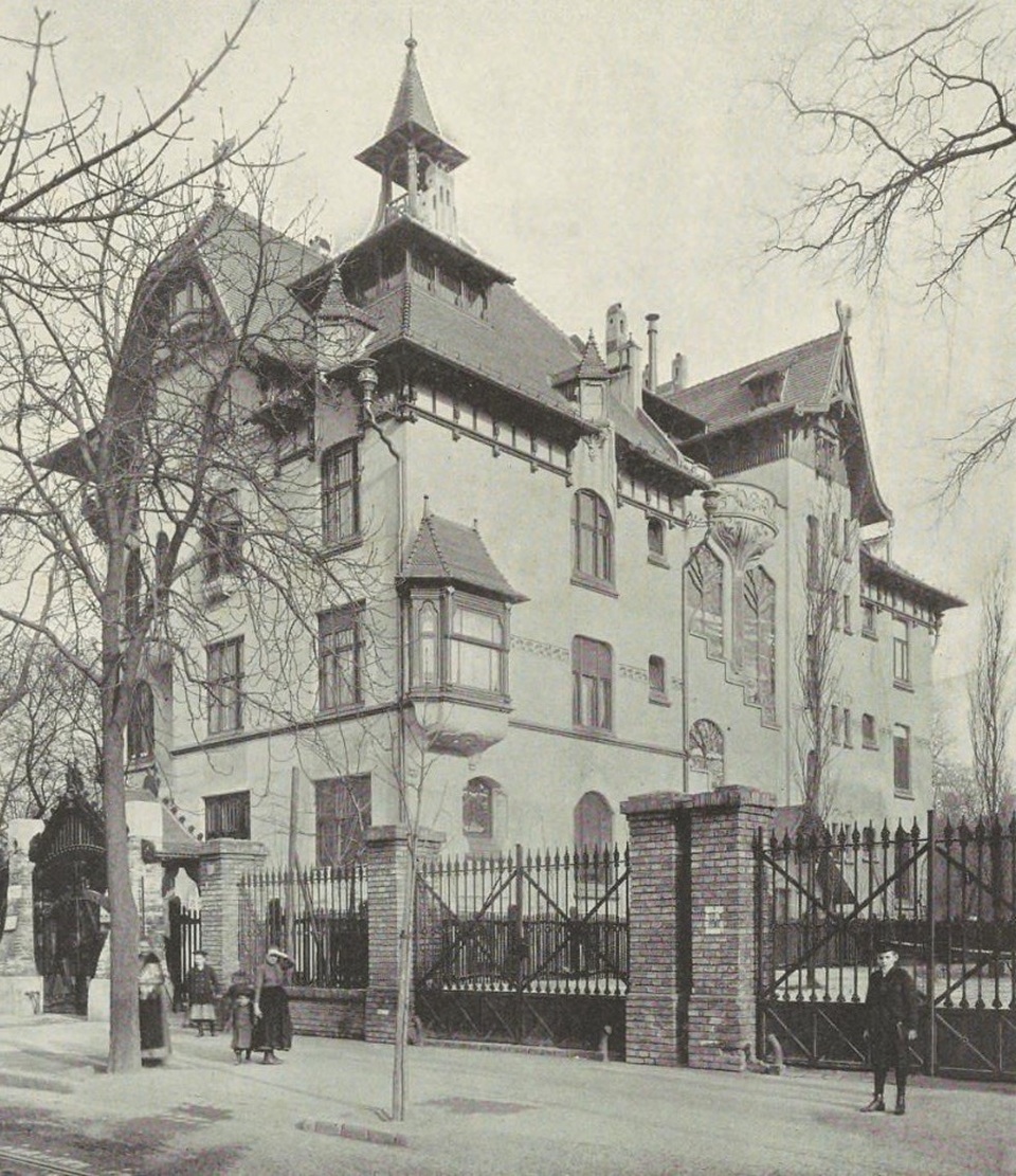 Budapest, Városligeti fasor 33. – utcai homlokzat, tervező: Vidor Emil. Forrás: Der Architekt, 1905/11. 39. tábla