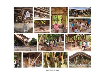 Bambuszkápolna Ecuadorban, az építés folyamata