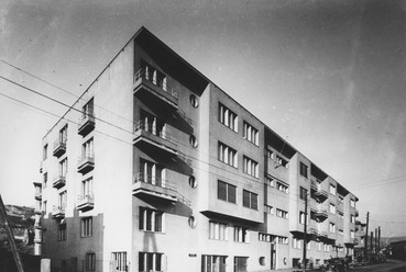 Budapest, Ürömi utca 24-32., 1943-ban, tervező: Málnai Béla és László (BTK MI)