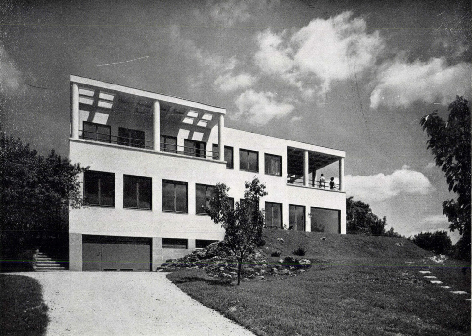Rassay-villa, 1941-1942. Építész: Fischer József, statikus: Pécsi Eszter. Forrás: Tér és Forma,  1942/7