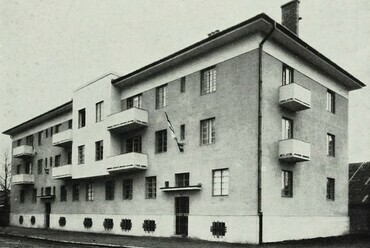 A Leipziger-gyár munkáslakóháza Óbudán 1939-ben, tervező: Wellisch Andor (Tér és Forma, 1939/2., 34. o.)