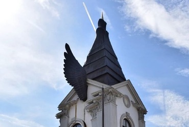 A Stephaneum szárnyas tornya, Tervező: Makovecz Imre, Fotó: Pleskovics Viola