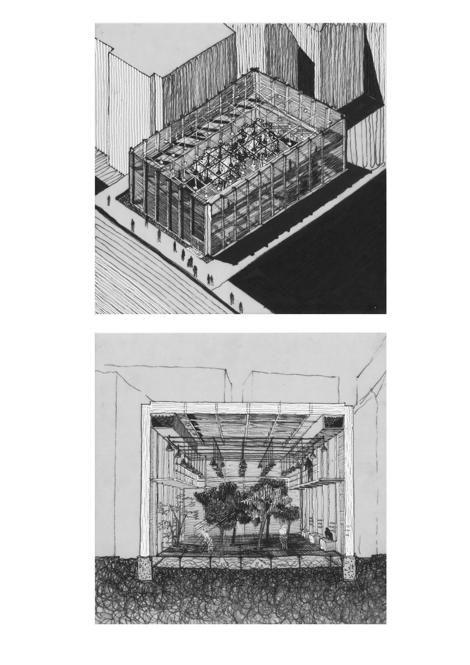 Sógor Ákos -Üvegház, közösségi tér Budapest VIII: kerület - BA diploma portfolió