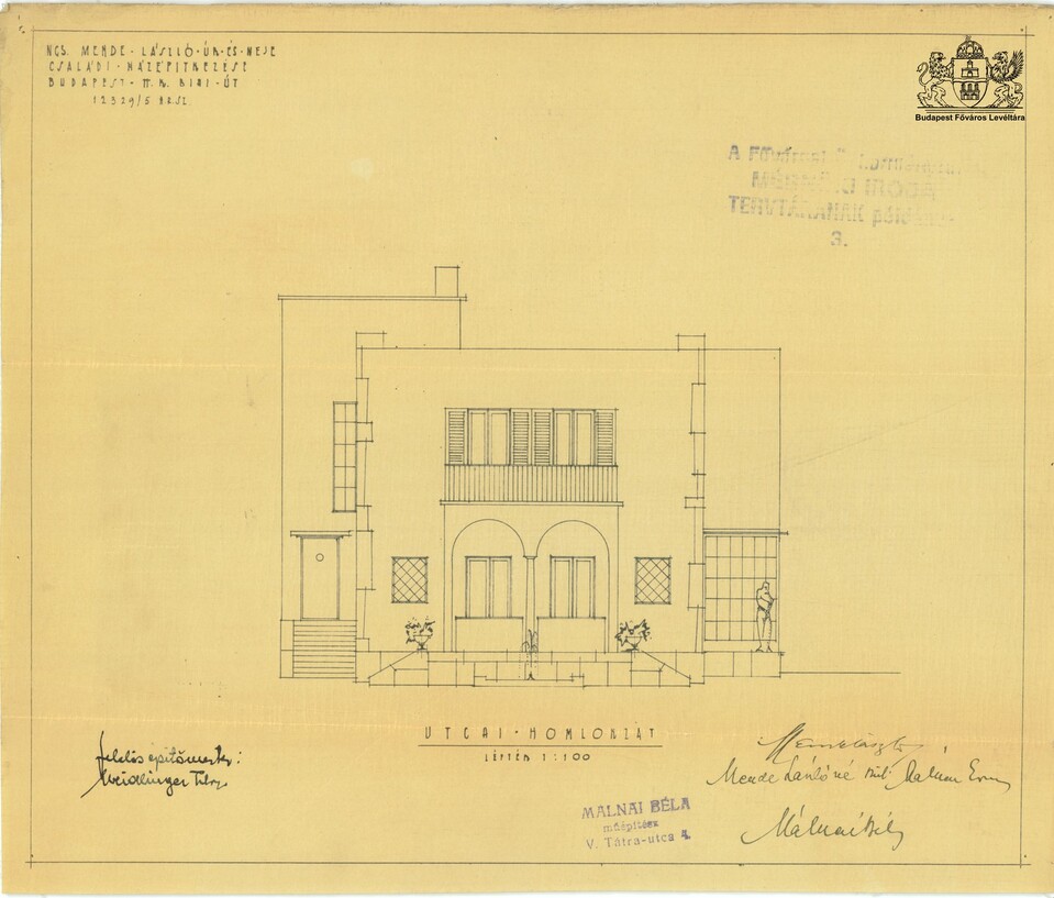 Mende-villa -  terv: Málnai Béla, 1931