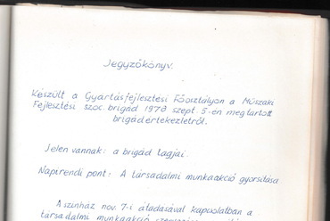 Brigádnapló, 1978 -  forrás: Szolnoki József