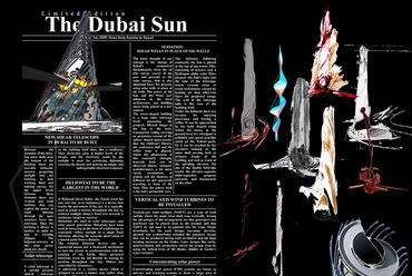 ThyssenKrupp Elevator International Competition, 2009 – The Dubai Sun, naptorony terve Dubajba (pályázati anyag)
