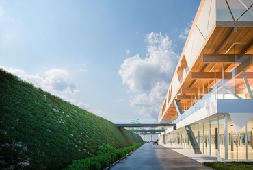 A Debreceni Innovációs Központ terve. Építészet: BORD Építész Stúdió