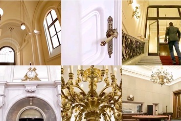 Az Esterházy-palota enteriőrje 2014-ben, fotók: Euronews
