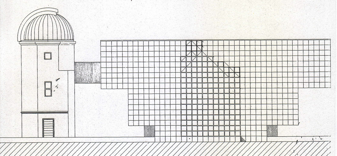 Szász Mária egyetemi terve a bicskei csillagvizsgáló rekonstrukciójára és planetáriummal való bővítésére, 1982