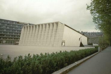 Unesco Székház, konferencia terem - terv: Breuer Marccel, Párizs 1954-58 – forrás: Imageworks, Art, Architecture and Engineering Library, University of Michigan, Edward C. Olencki