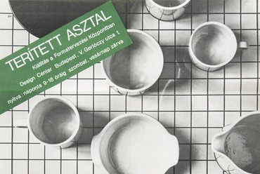 A „Terített asztal” plakátja – grafikus: Zsótér László (1980). Forrás: a Design Center archívuma
