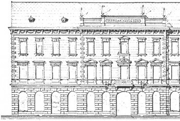 Adler Károly homlokzati rajza, 1896, forrás: Wikipedia