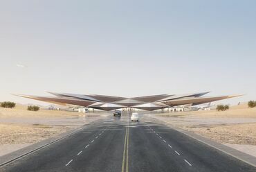 Az új repülőtér várhatóan 2023-ban nyílik meg Szaúd-Arábiában. Terv: Foster + Partners