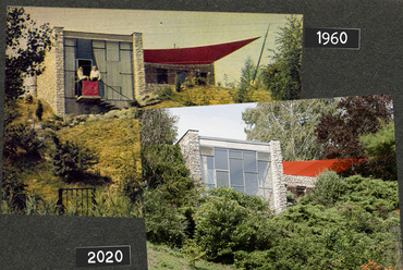 Az Urbanek nyaraló 1967-ben (felső kép) és 2020-ban. Fotók: Langer Klára (felső kép), Danyi Balázs (alsó kép)