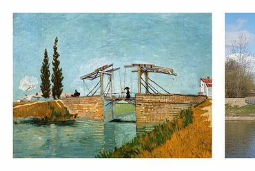 Arles 1888 – Tiszafüred 2020 (Vincent Van Gogh festménye, Hiros Károly fotója)