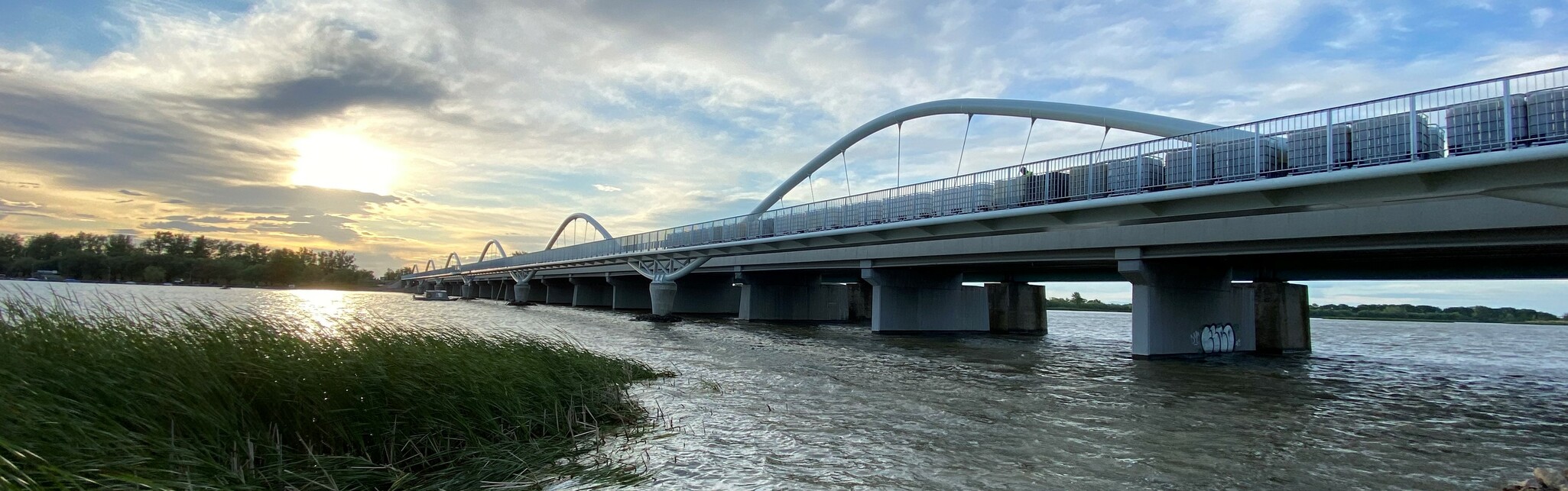 Az elkészült Eger-híd.