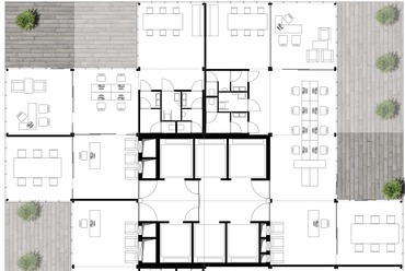 ANTitecture - 137. emeleti alaprajz - építész: Kovács Károly Lehel, Kovács Tamás, Sági Gergely, Schvarckopf Csaba