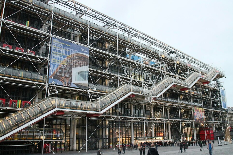 Pompidou Központ - építész: Richard Rogers - fotó: Wikimedia Commons