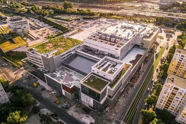 Etele Plaza - az építkezés állapota 2020 októberében. Forrás: Futureal