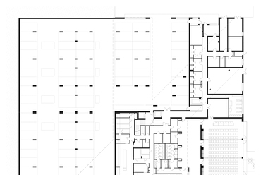 Hunguest Hotel Sóstó **** –  alagsor alaprajza -  terv: BAHCS művek Kft. Báger András és Helmle Csaba.