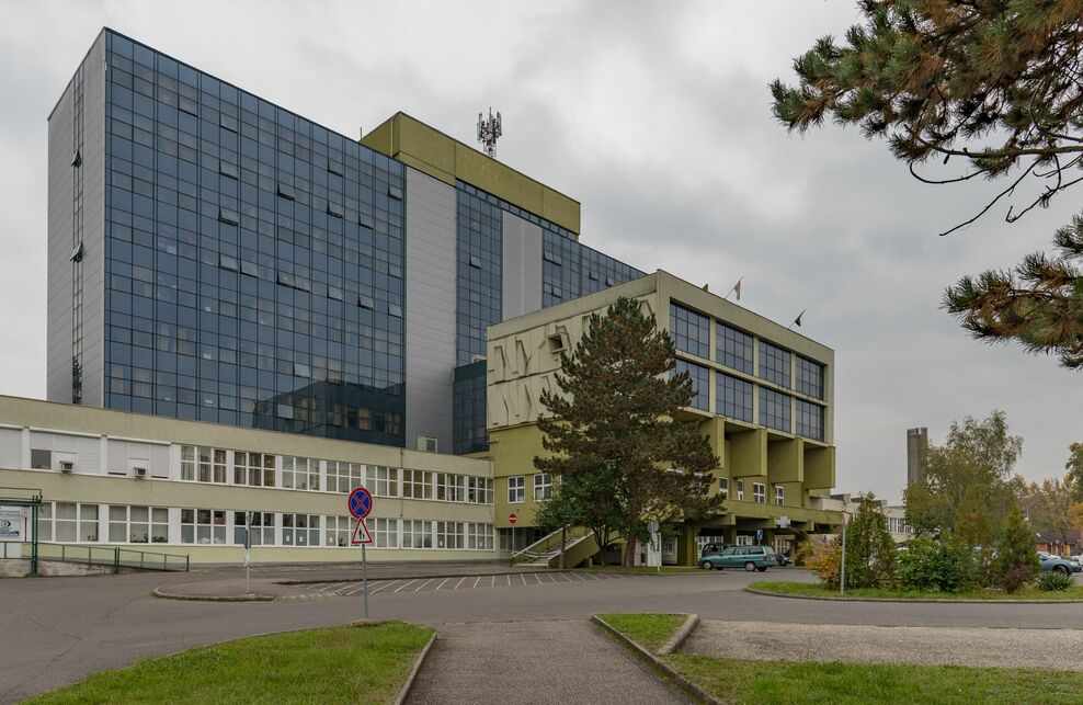 A Kazincbarcikai Kórház épülete, Tervező: KÖZTI, Jánossy György, 1957-69., Fotó: Vékony Zsolt