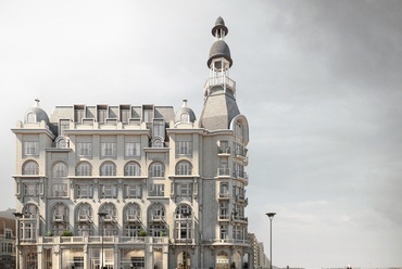 A David Chipperfield Architects tervei alapján újítják fel és bővítik a belgiumi Niewpoort egykori Grand Hotel épületét, Fotó: © VDD Project Development